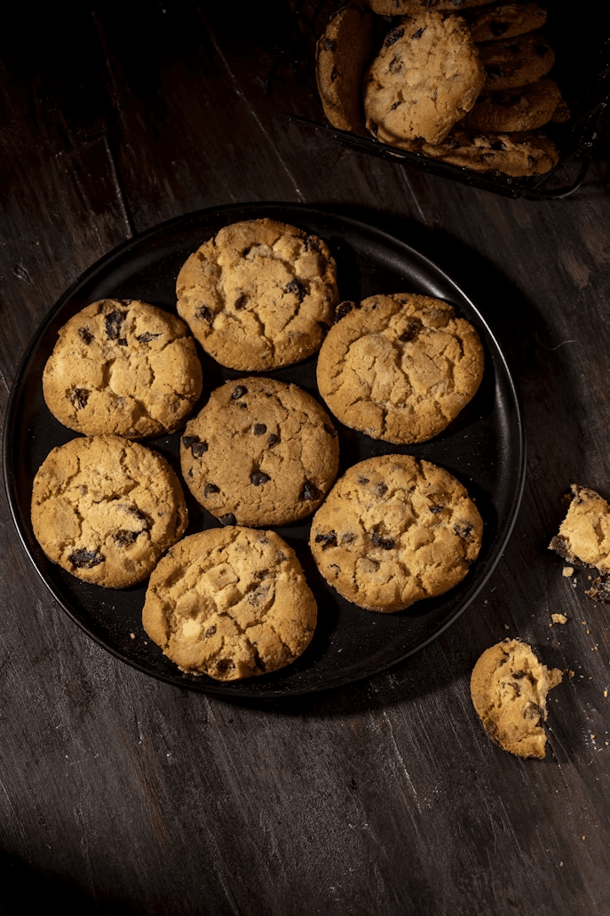 Delicious chocolate chip cookies